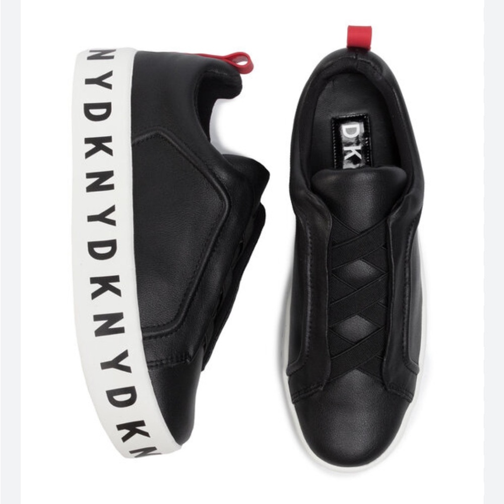 Black DKNY Slip on Tennis Shoes